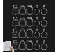 Marqueurs de fleurs séchées de bricolage, marqueurs de bricolage transparents, lot de 20 marqueurs de fleurs séchées pour adultes, marque-pages pour lecteurs et écrivains pour une ambiance