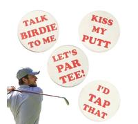 Marqueurs de Golf Amusants - Marquages Amusants et innovants de Marque Verte, Amusants, Accessoires de Jeu inspirés des Jeux de Mots, Souvenirs distinctifs pour la Position sur Le Terrain,