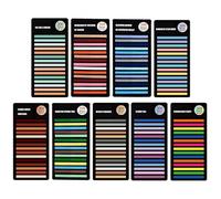 Marqueurs de la page des onglets d'index, 2700 feuilles colorées Tabs de notes collantes, mini bandes surbrillance translucides pour les livres, étude