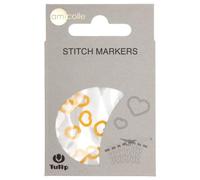 Marqueurs de mailles en forme de cœur Tulip S jaune - 1 pièce