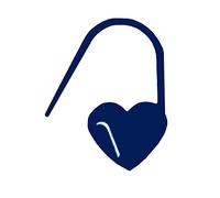 Marqueurs de mailles en forme de cœur Tulip Small Navy - 1 pièce