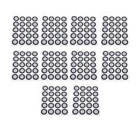 Marqueurs de numérisation 3D 200 pièces Points de référence de suivi précis à haute réflectivité pour la capture de mouvement et l'analyse de la démarche Diamètre intérieur de 12