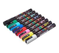 Marqueurs De Peinture À L'eau Uniposca Pc-5m - Set 8 Unités - Pointe Fine - Opaque