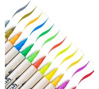 Marqueurs De Peinture Acrylique 36 Couleurs, Pointe Pinceau Et Pointe Fine (Double Pointe), Stylo De Peinture Pour Peinture Rupestre, Céramique