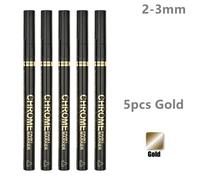 Marqueurs De Peinture Chromés Argentés Pour Toutes Les Surfaces,Marqueurs Chromés Argentés,Pointe De 2mm,Français En Continu,3 Pièces,8 Pièces - Type 5pcs Gold