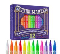 Marqueurs de peinture corporelle 12 pièces de maquillage activé par UV pour