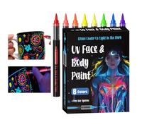 Marqueurs de peinture corporelle | 18 pièces couleurs vives sûres lavables temporaires - stylos faux tatouages pour adultes | pour fêtes à thème événements sportifs Cosplay Halloween