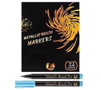 Marqueurs de peinture - Fournitures d'artisanat imperméables à paillettes, stylos de coloriage à pointe fine, pour bois, papier, verre, toile, tissu, céramique, scrapbooking, salle de classe