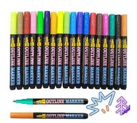 Marqueurs De Peinture - Pack De Marqueurs Colorés ABS | 12/18 Pièces Stylos À Séchage Rapide Ensemble De Peinture Pour Étudiants Artiste Adulte Journal Dessin Notes D'étude École Bureau Artisanat Proj
