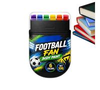 Marqueurs de peinture pour le visage, stylos de peinture corporelle de football, crayons de dessin de la peau, bâtons de coloriage lavables pour le visage, outils de maquillage de festival, kit d'art