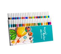 Marqueurs de peinture pour ,Marqueurs de tissu pour - Stylo fin pour peinture rupestre | Fournitures d'art de couleurs, stylo artisanal étanche à séchage rapide pour papier, poterie, pierres, sacs à d