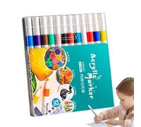Marqueurs de peinture pour - Stylos à pointe fine, fournitures artistiques imperméables, séchage rapide | Avantage de flexibilité, l'état des marquages corrigent facilement les
