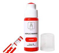 Marqueurs de peinture : stylo acrylique à pointe large de 18 mm, applicateur de couleur à base d'eau, bouteille de serpillière imperméable permanente, outil d'encre à haut débit de 60 ml |
