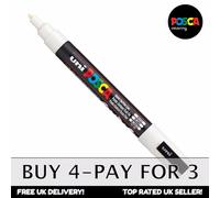 POSCA Marqueur Pointe Conique Fine Blanc