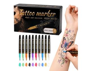 Marqueurs De Peintures Corporelles, Stylos De Tatouage Temporaires