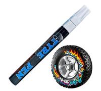 Marqueurs De Pneus Marqueur Dessin Pneu Permanent Résistant aux Intempéries | Stylo De Dessin Pour Peinture De Roues Pour Véhicules Motos Vélos Métal Verre Blanc