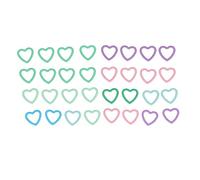 Marqueurs de Point en Forme de Cœur 40 Pièces Accessoires de Tricot Pull Anneaux en Métal Marque Outils de Boucle Articles en Métal à Motifs de Coeur Notions de Crochet à