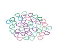 Marqueurs de Point en Forme de Cœur, Accessoires, Anneaux, Outils de Marque de Boucle, 40 Pièces, Pull en Métal tricoté, Articles Métalliques en Forme d'amour, Notions de