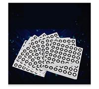 Marqueurs de points de référence Capture De Mouvement 3D, Analyse 3D De La Marche Points Marqueurs De Balayage 3D Points Marqueurs, Points Cibles pour scanners 3D compatibles(Black circle,Inner3outer7