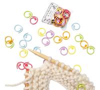 Marqueurs de points pour le tricot, 30 marqueurs de point de verrouillage au crochet à tricoter, 6 couleurs épingles de sûreté à verrouillage rapide marqueurs de crochet pour la tissage bricolage