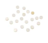 Marqueurs de Position pour Guitare, Marqueurs de Touche en Coquillage Blanc, 20 Pièces pour Table d'Harmonie, Compatible avec Guitare, Basse, Ukulélé, Mandoline et Banjo (5mm / 0,2 pouces)