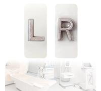 Marqueurs de rayons X avec initiales - Lettre de plomb "l" et "R" signes, fournitures de chambre noire radiologique, 100 pièces par lettre