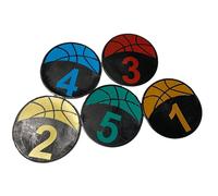 Marqueurs De Tapis Ronds New-5pcs, Points De Sol, Cercles, Pour Entraînement Au Football, Au Baketball