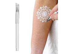 Marqueurs de tatouage, marqueurs du corps Kit de stylo et de pochoir pour | Outil de dessin à la peau esthétique avec une application fluide pour les familles, le