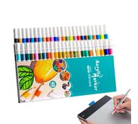 Marqueurs de tissu pour , marqueurs pour , Stylo fin pour peinture rupestre, Fournitures artistiques à séchage rapide, stylo de couleurs artisanal étanche pour papier, poterie, pierres, sacs à dos, ve