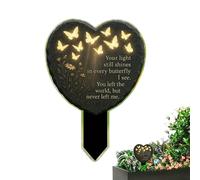 Marqueurs De Tombe Pour Cimetière Ornement En Acrylique Avec Motif De Cœur
