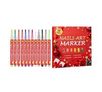 Marqueurs de Vernis à Ongles 12 Couleurs De Stylos À Vernis Gel De Noël