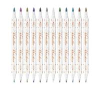 Marqueurs de vernis à ongles 12 couleurs - Marqueurs gel à double pointe, imperméables à séchage rapide, kit d'art DIY pour femmes, hommes, jeunes débutants, design d'ongles, salon