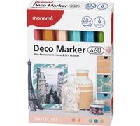 Marqueurs déco acryliques 6kol pastel MONAMI