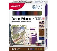 Marqueurs déco acryliques 6kol riche MONAMI