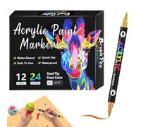 Marqueurs double face, marqueurs à double pointe | Marqueurs pour prendre des notes | Ensemble de marqueurs pour et adultes, marqueurs de dessin acryliques, marqueurs de croquis d'art à