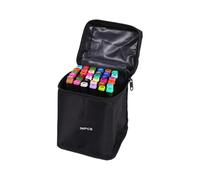 Marqueurs double pointe - Lot de marqueurs double face | Stylos pinceaux à double pointe, marqueurs fins et pointe pinceau, stylos pinceaux de couleur avec deux pointes, marqueurs de dessin avec étui