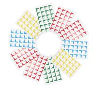 Marqueurs Drapeaux Autocollants en PVC pour Cahiers, Élèves et École | Codification Couleur, Faciles à Décoller, pour Supports D’étude et Activités en Classe, Usage Garçon Fille Couleur Aléatoire