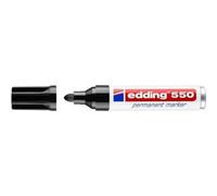 Marqueurs - Edding - 550 - Pointe Ronde Moyenne - Noir - Lot De 10