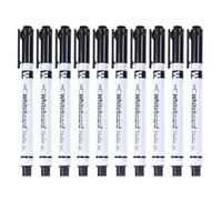 Marqueurs effaçables à sec à pointe fine - Stylos d'écriture - Marqueurs effaçables de 0,5 mm avec gomme - pour enseignants, écoles, maternelles, dessin, activités éducatives