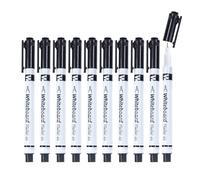 Marqueurs Effaçables À Sec Pointe Fine | 10 Feutres Effaçables à Sec avec Gomme - Marqueurs D'Écriture Pointe Fine 0,5 Mm,pour Enseignants, Écoles, Maternelles, Activités Éducatives et Créatives