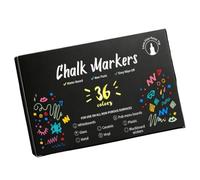 Marqueurs effaçables avec pointe d ' écriture pour l ' art du, 36pcs | Rédaction de messages domestiques et de listes, dessins de verre basés sur des lignes, marques pouvant être