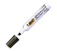 Marqueurs effaçables - BIC - Velleda 1791 - Pointe biseautée - Encre cétone noire - Lot de 12