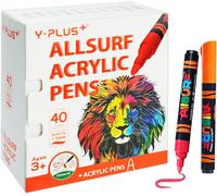 Marqueurs Ensemble De Feutres Acryliques, Marqueur De Peinture Acrylique Pour Coloriage, Feutre De Dessin, Marker Acrylique ¿ 40 Couleurs[Z576]