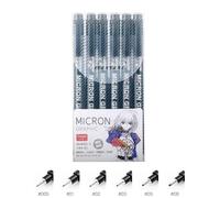 Marqueurs Étanches À Séchage Rapide Pour Croquis D'art,Micro-Stylo Kawaii,Stylo De Ligne De Crochet De Dessin Peint À La Main,Fournitures De Manga,6 Pièces,9 Pièces,15 Pièces - Type 6pcs Set
