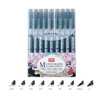 Marqueurs Étanches À Séchage Rapide Pour Croquis D'art,Micro-Stylo Kawaii,Stylo De Ligne De Crochet De Dessin Peint À La Main,Fournitures De Manga,6 Pièces,9 Pièces,15 Pièces - Type 9pcs Set