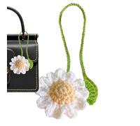 Marqueurs Floraux Faits À La Main - Accessoires De Lecture Mignons | Fleur Sprout 36x5.5cm, Marque-livres Faits À La Main Pour Les Lecteurs-écrivains, Marqueurs De Page Au Crochet Mignons, Dessins De