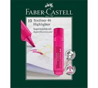 Marqueurs fluorescent Faber-Castell (x10) Rose TU