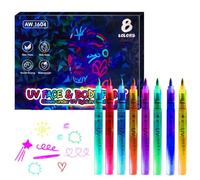 Marqueurs Fluorescents Nocturnes Stylos Maquillage Corps Effaçables