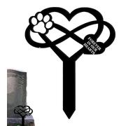 Marqueurs funéraires pour animaux de compagnie - Pierre tombale en acrylique pour chien - Décoration de jardin commémorative - Panneau de cimetière - Décoration de pelouse - Décoration extérieure de