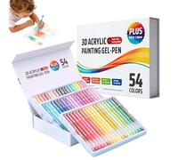 Marqueurs Gel Multicolores - Stylos Acryliques Rétractables Pointe Fine 1.0mm, Coloration Vive Contrôle Optimal, Accessoires Création Artistique Performants, Écriture Confortable Utilisation Quotidien